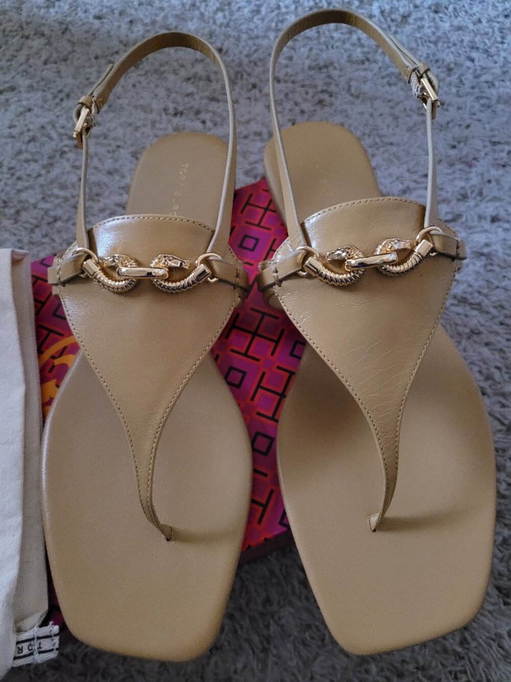 NIB Tory Burch Jessa Flat Sandal - 8.5